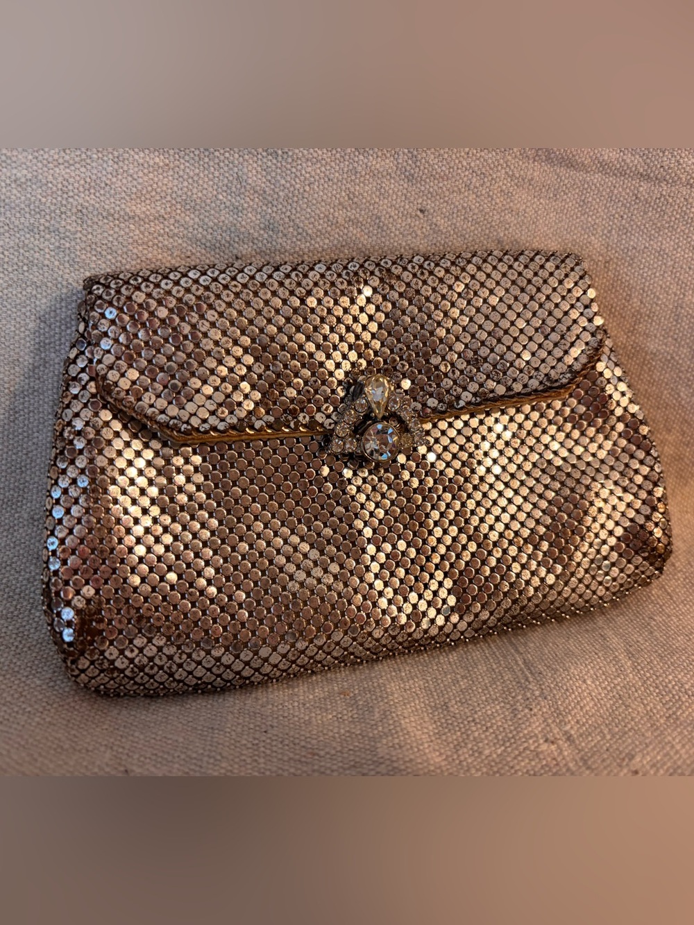 Vintage Mesh Whiting & Davis Co. clutch bag